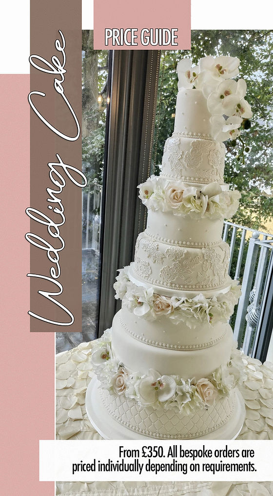 Wedding Cake Pricing Guide Croft Cake Design Price Guide Of Our