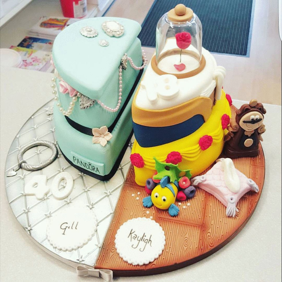 Disney Cake Split cake Pandora cake