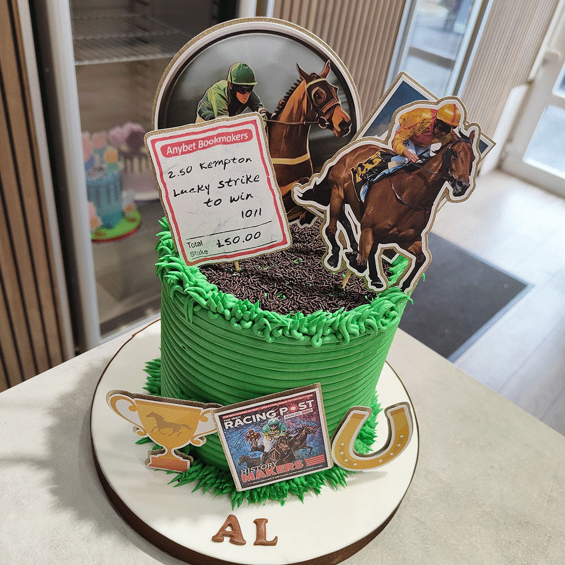 Horse racing cake