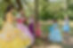 Beautiful Princess entertainers with Mississippi Children entertaining in the park