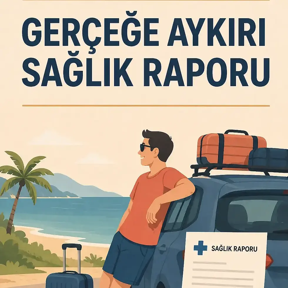 Sağlık raporu alan işçi