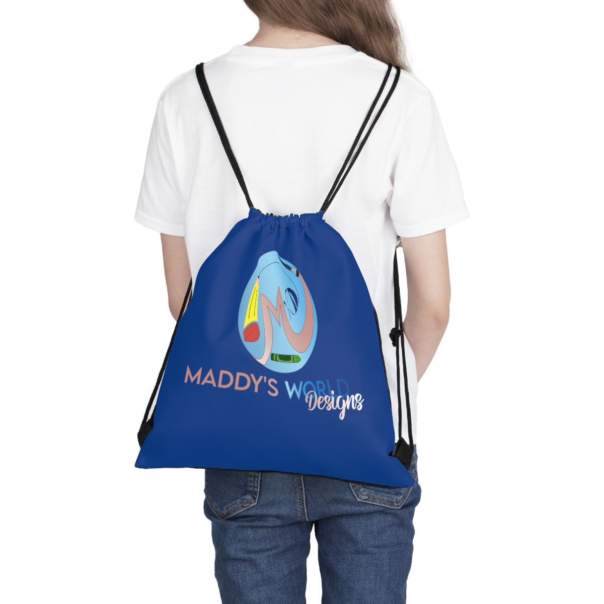 Outdoor Drawstring Bag with MWD Logo
