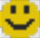 pixel art of a smiley face