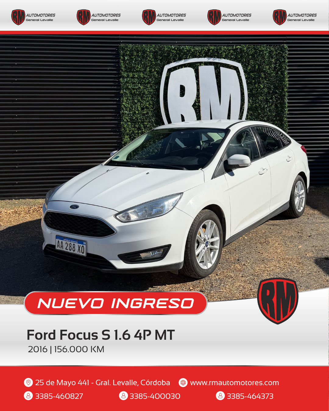 Ford Focus S 1.6 4P MT
