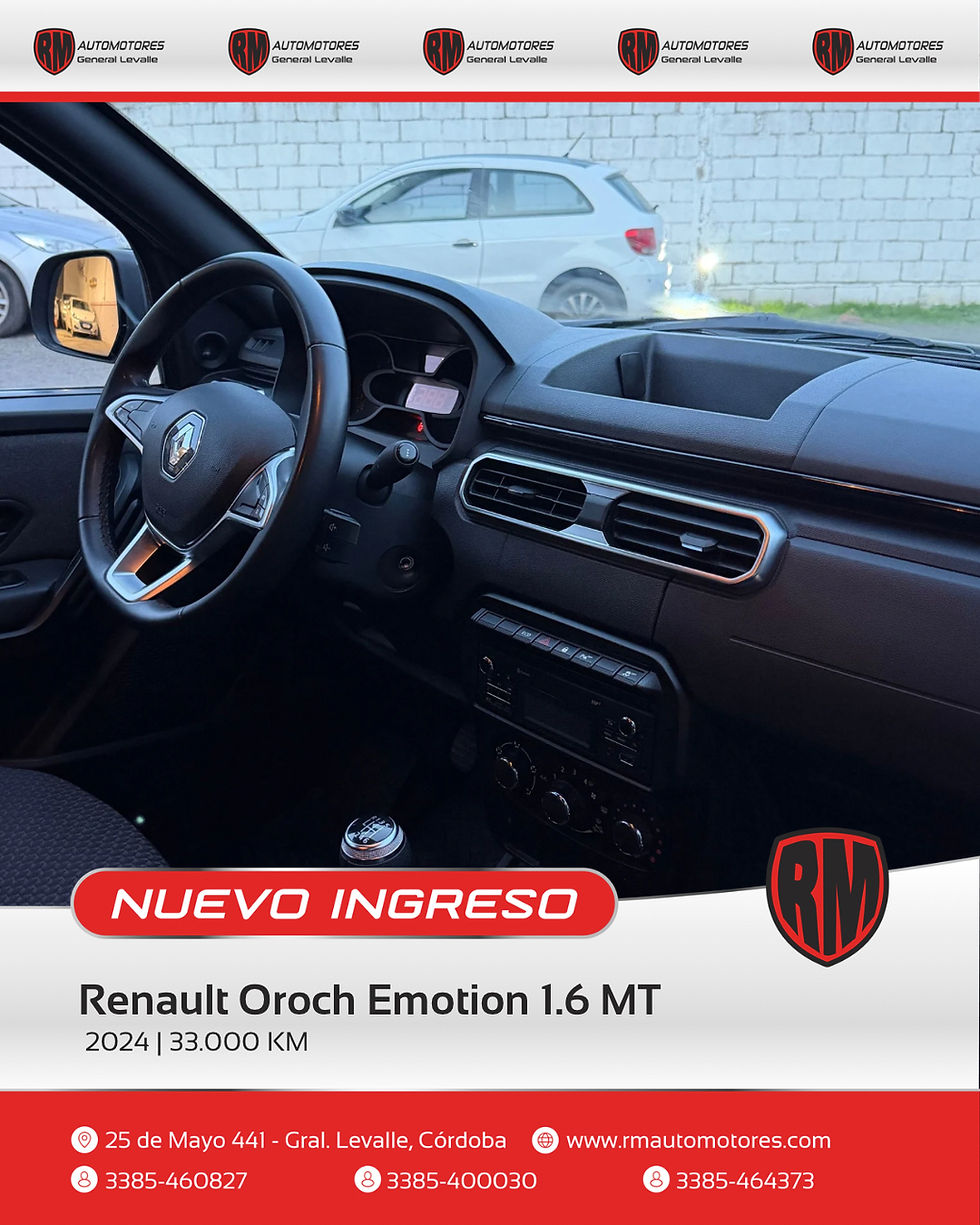 Miniatura: Renault Oroch Emotion 1.6 MT