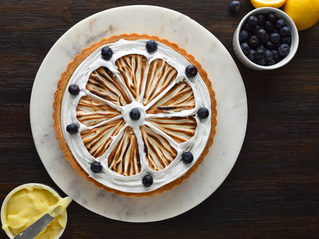 Blueberry Lemon Meringue Tart