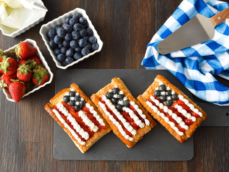 American Flag Fruit Tarts