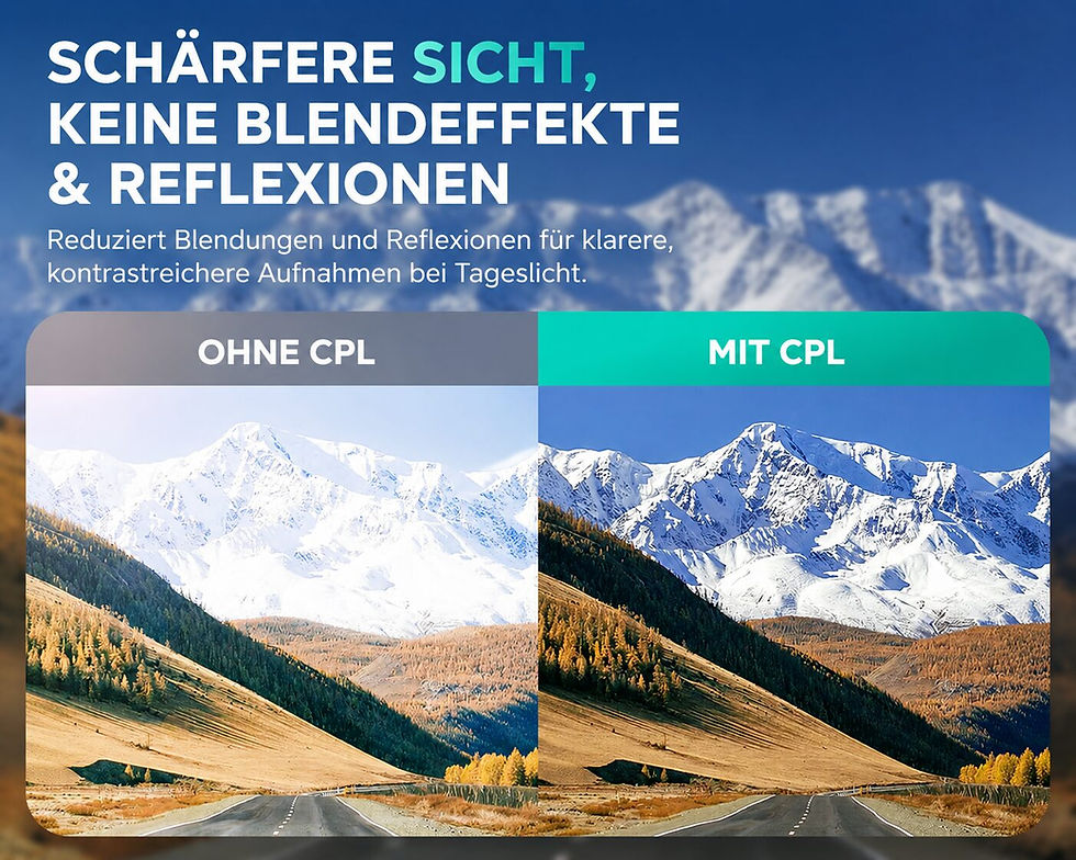 Miniaturbild: CPL Filter für Botslab G980H Pro und G980H mit Objektivschutz