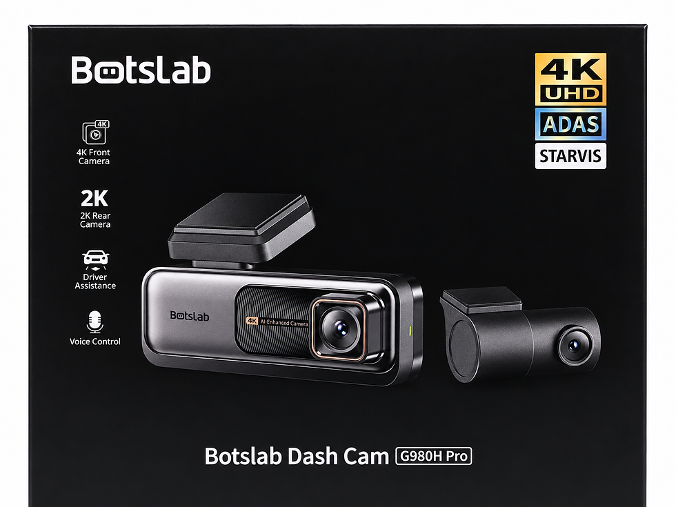 Miniaturbild: Original Botslab G980H Pro Dual-Dashcam 4K plus 2K mit Zubehör