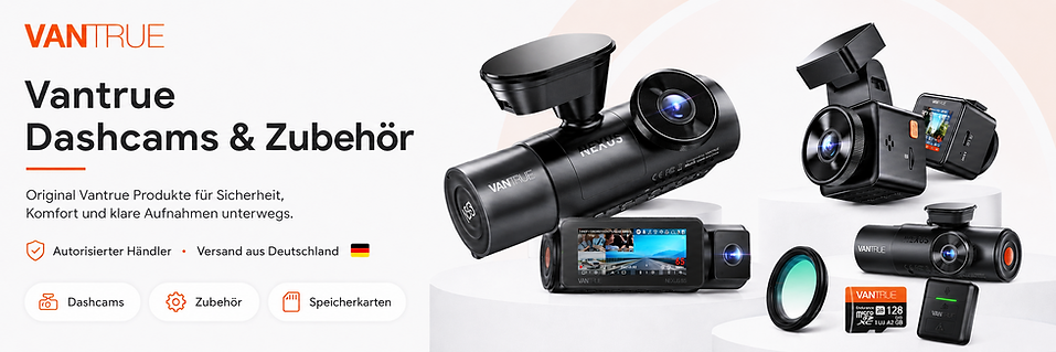 Original Vantrue Dashcams und Zubehör