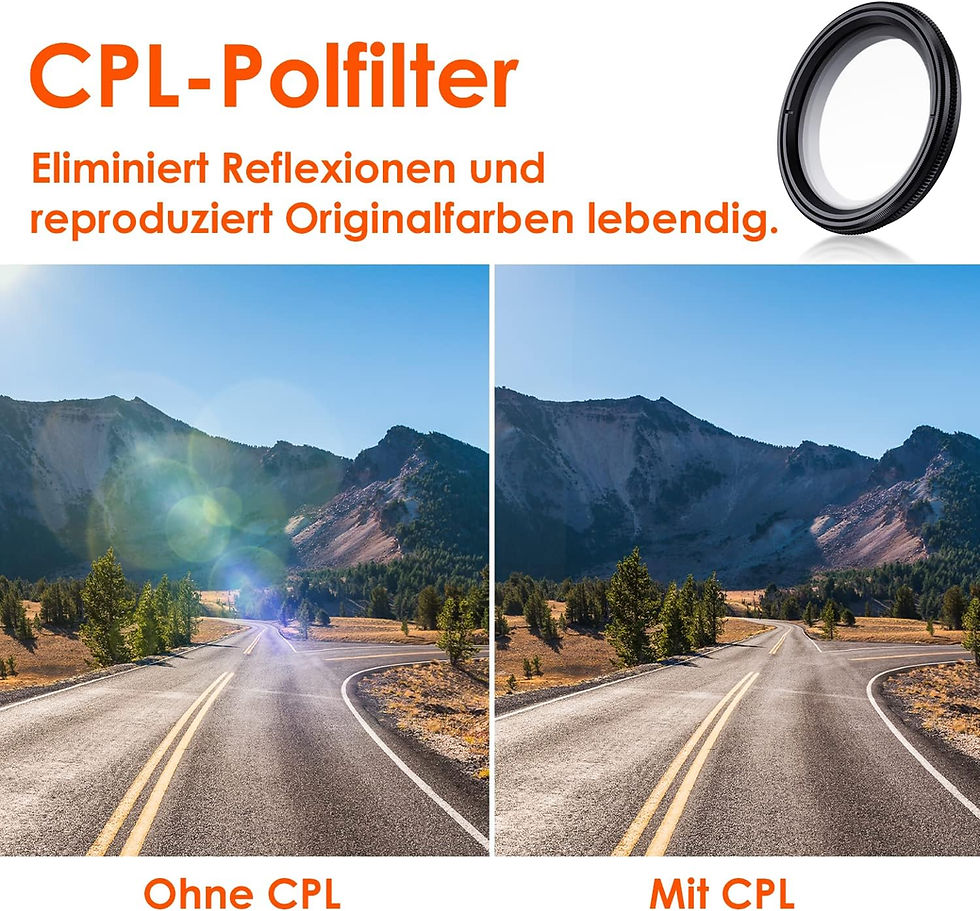 Thumbnail: Original Vantrue CPL Filter mit Reinigungstuch im Lieferumfang
