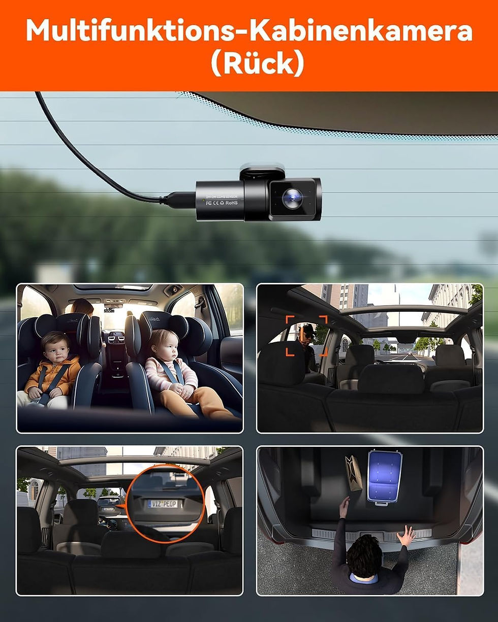 Miniatura: Vantrue N5 4-Kanal Dashcam für Auto Taxi und Firmenfahrzeuge