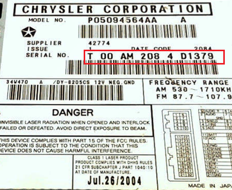 Thumbnail: Chrysler AM Radio Code