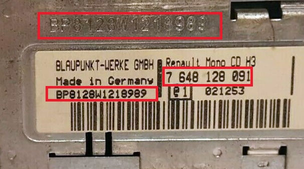 Thumbnail: Renault Blaupunkt Radio Code