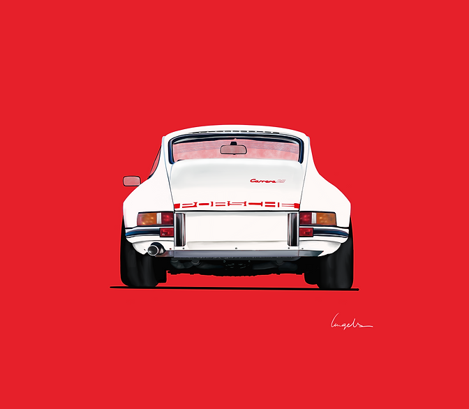 993 Turbo: Art in Motion
“911 Carrera RS. The Beauty of Simplicity. Original Porsche 911 Carrera RS painting