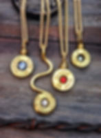 Thumbnail: Birthstone Single Bullet Necklace