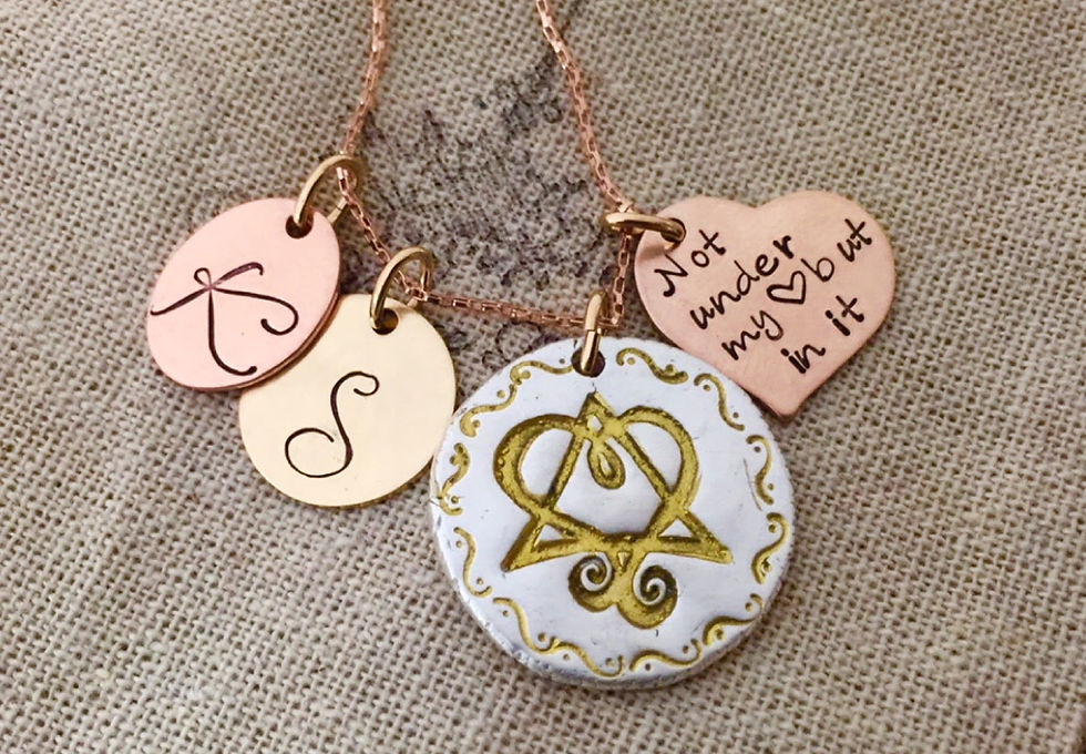 Thumbnail: Adoption Silver & Gold Pendant