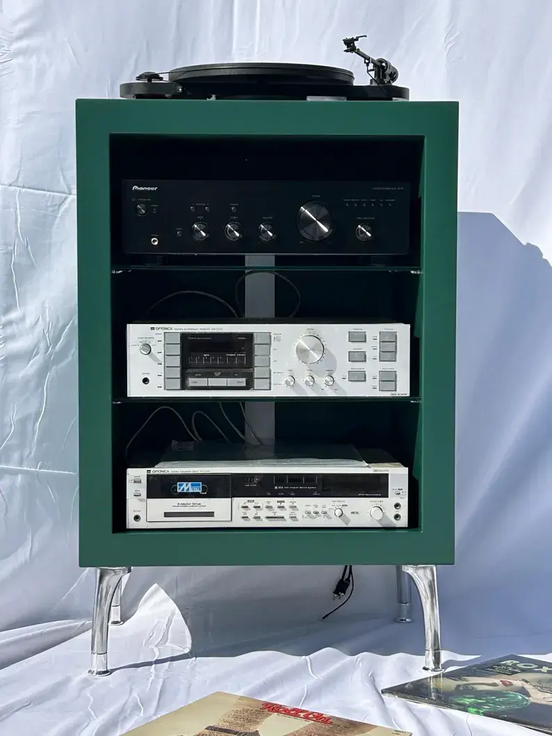 Thumbnail: HiFi cabinet record storage Genus© forest green