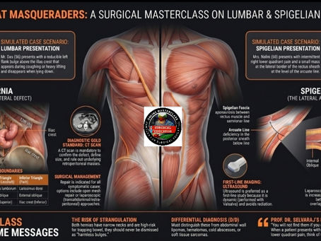 Lumbar & Spigelian Hernias- Abdominal Wall Swellings- AI Simulated Case Discussions