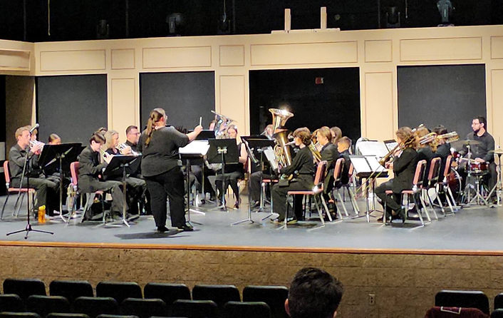 Youth band in concert