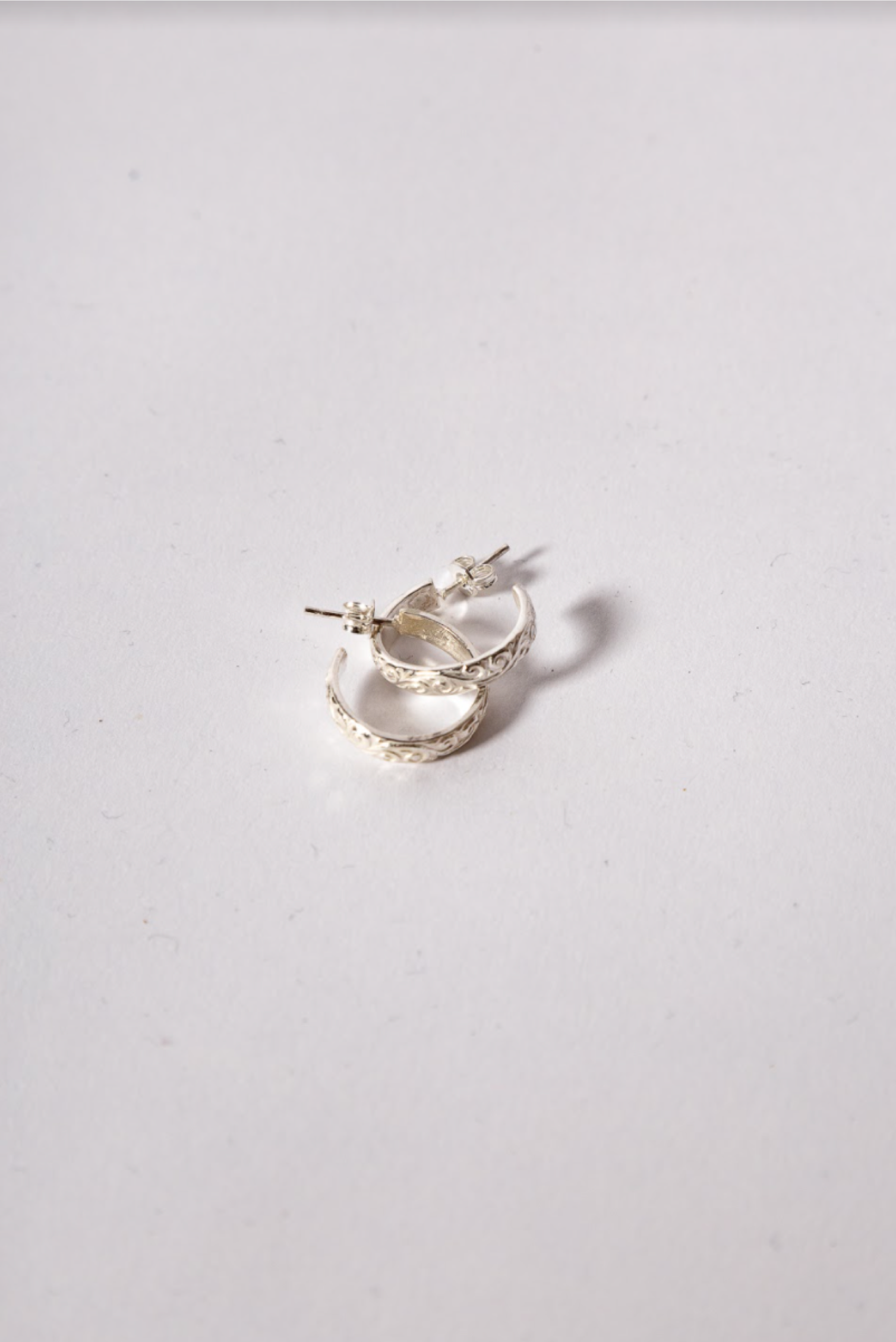 Floral Hoop Earrings