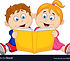 children-cartoon-reading-a-book-vector-1