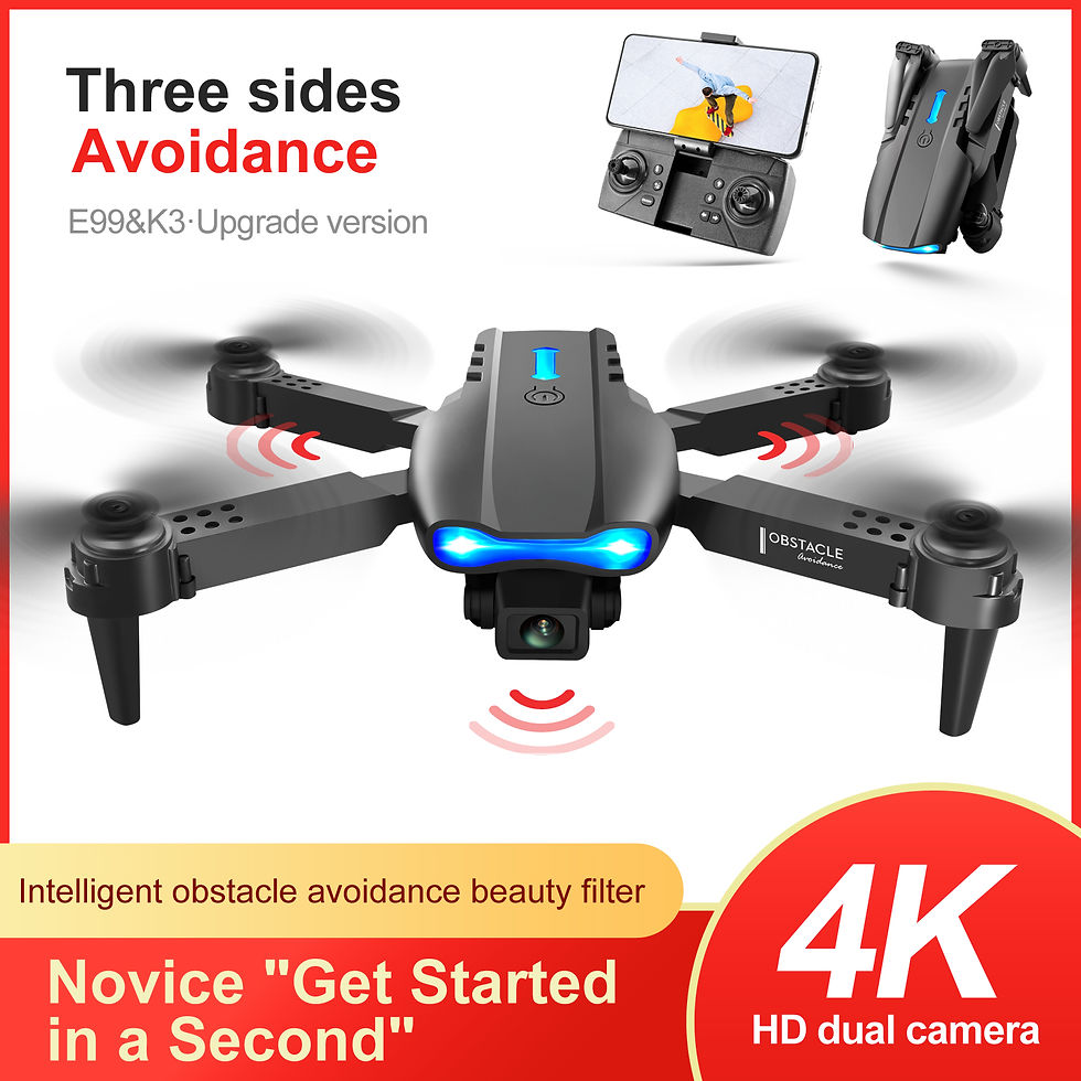 Folding FPV Drone 4K HD Dual Camera Aerial