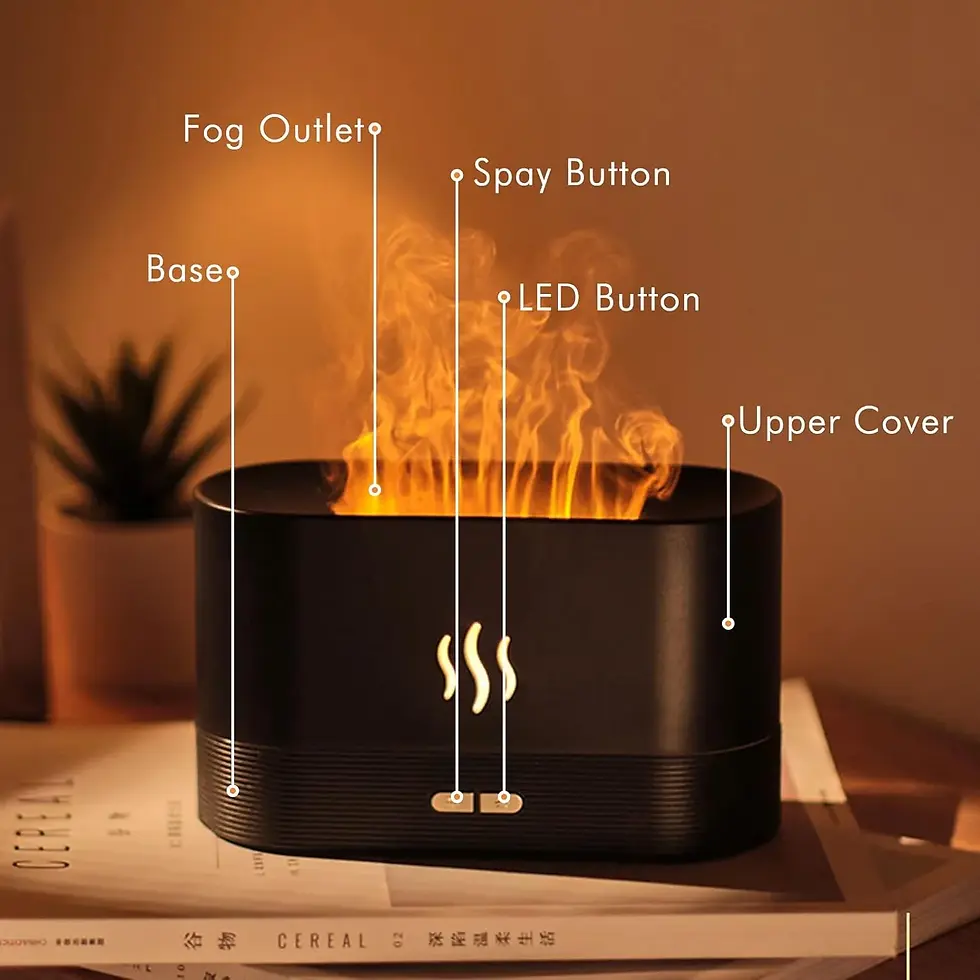 Thumbnail:  Electric Humificador Humidifier Air Black Essential Oil Aroma Diffuser
