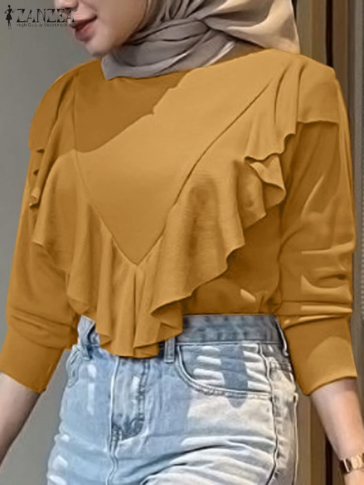 Thumbnail:  ZANZEA Spring Elegant Long Sleeve Solid