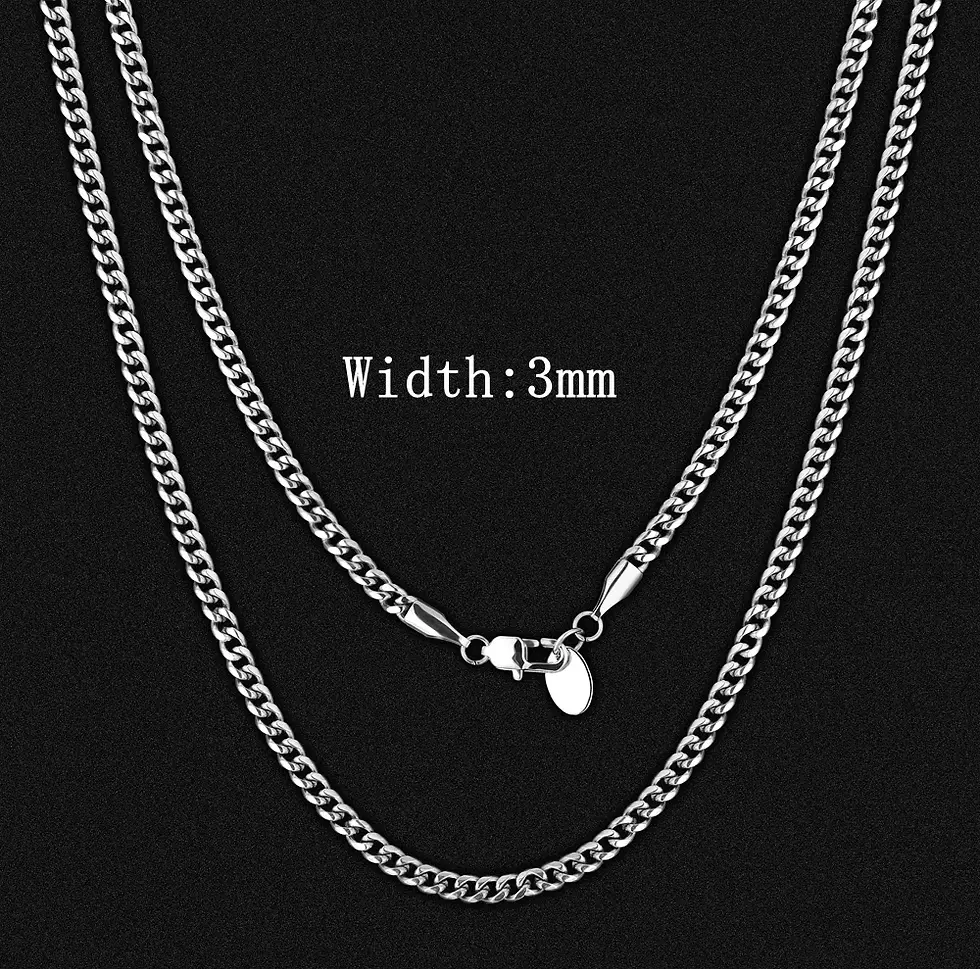 Thumbnail: 18K Gold Plated Miami Stainless Steel Cuban Link Chain Necklaces

