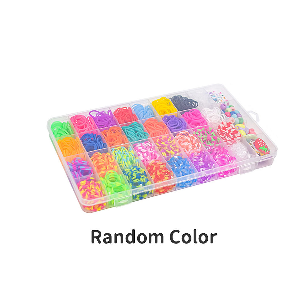 1400PCS Colorful Loom Bands Set DIY Rainbow Bracelet Making Kit Creative