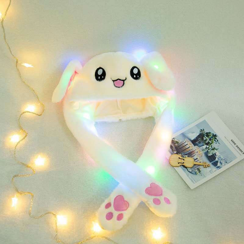 Thumbnail: Bunny Ear Move Glowing Hat Pikachu Anime Rabbit Led Light Jumping Funny
