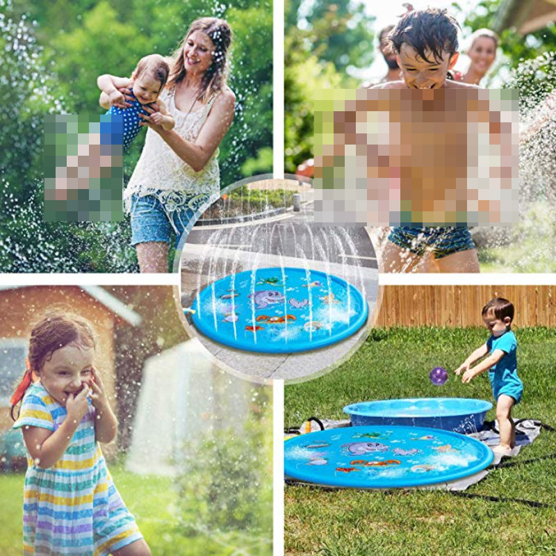Thumbnail: 100/170cm Children Play Water Mat Outdoor Gam