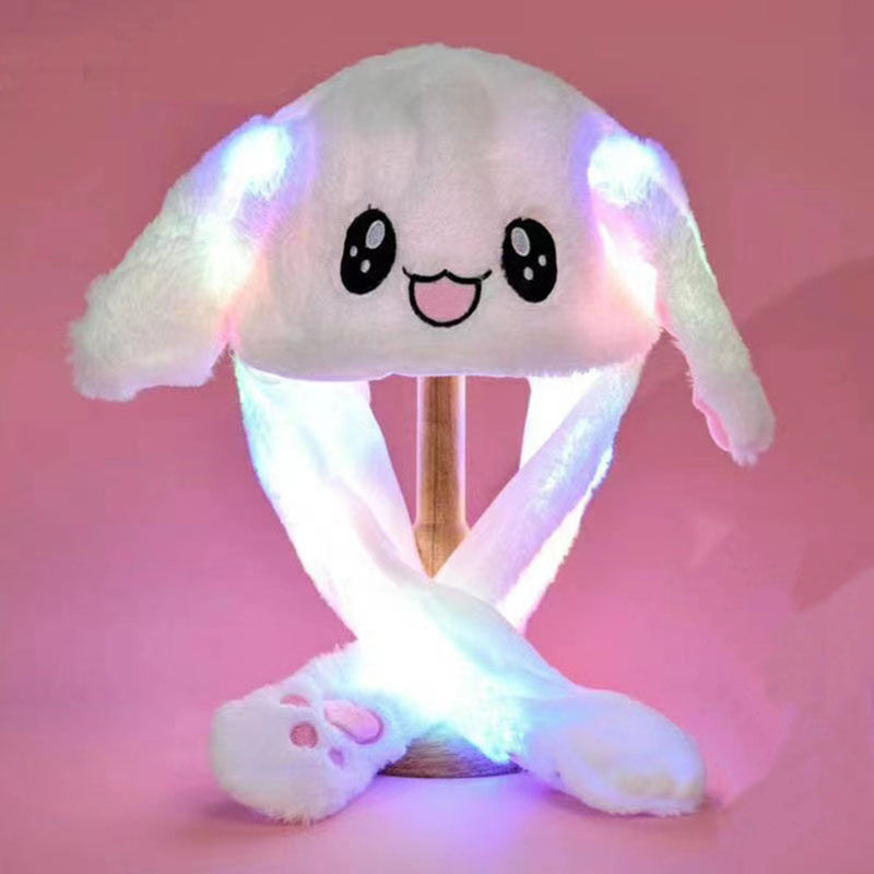 Thumbnail: Bunny Ear Move Glowing Hat Pikachu Anime Rabbit Led Light Jumping Funny
