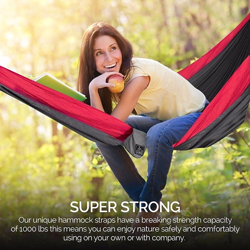 Thumbnail: Portable Hammocks Nylon Color Parachute Fabric Single and Double Size