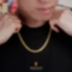 Man Chain 18K Real Gold Plated Stainless Steel