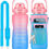 Thumbnail: 2 Liters Water Bottle sleeve With Sleeve Holder Straw Men Women Jug For Gym Work
