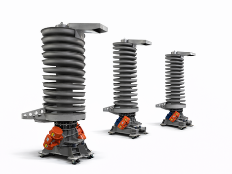 Industrial Vibrating Spiral Elevator designed for efficient product lifting and conveying