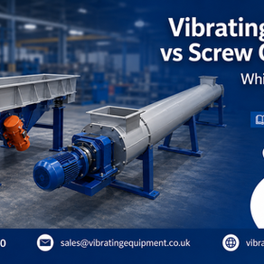 Vibrating feeder and enclosed screw conveyor comparison