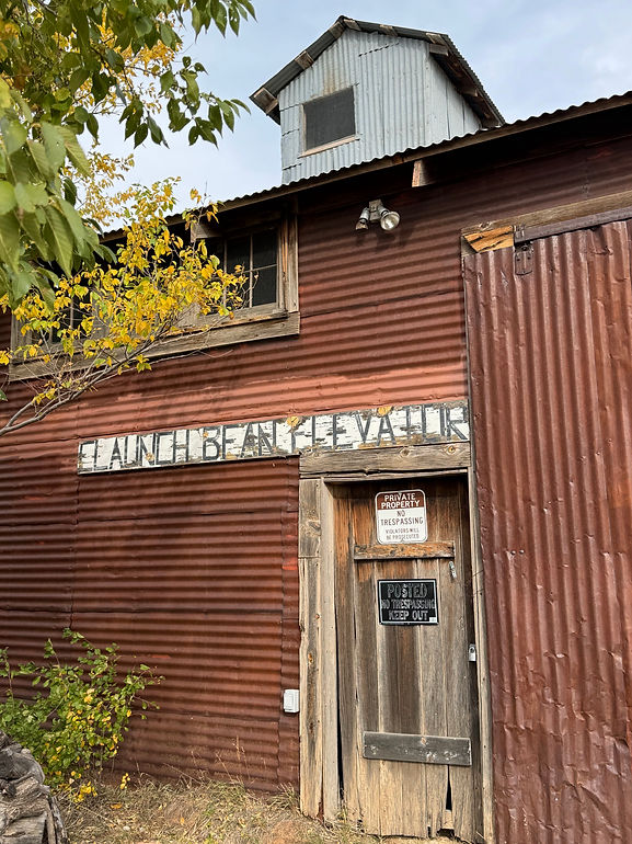 Bean Elevator and Dance Hall in Claunch, New Mexico 