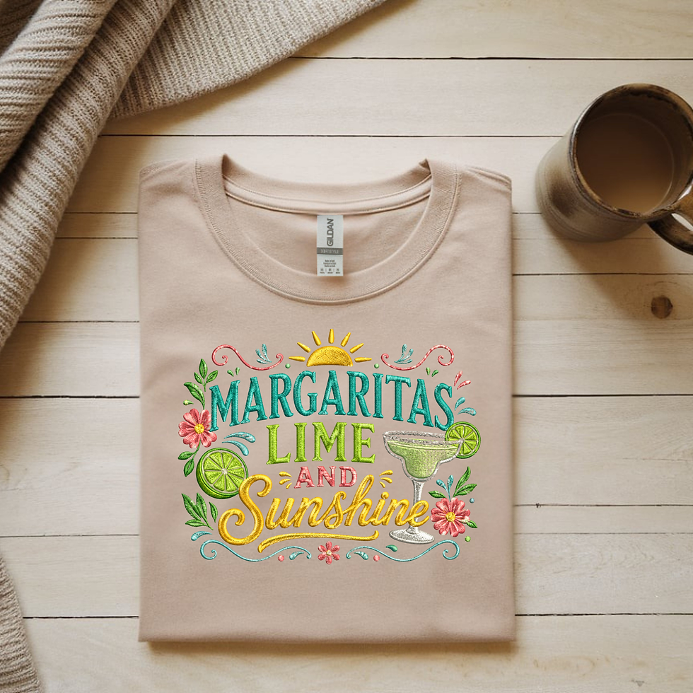 Thumbnail: Margaritas Lime and Sunshine T-Shirt | Summer Vacation Tee | Beach Shirt
