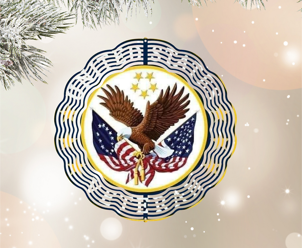Thumbnail: Veteran Wind Spinners – Patriotic Outdoor Unique Decor. 8x8