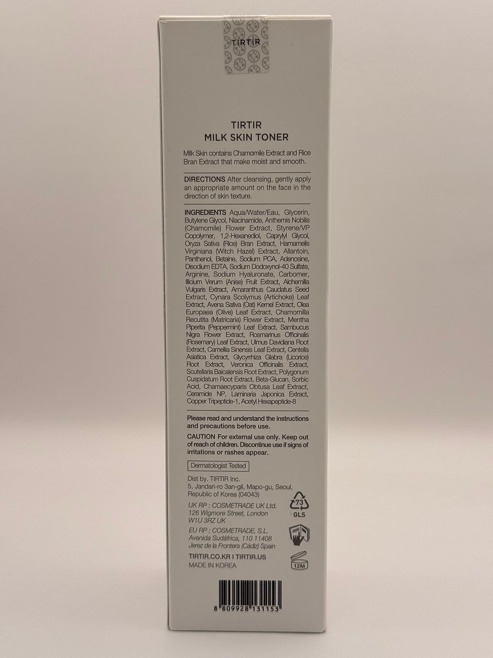 Thumbnail: TIRTIR Milk Skin Toner Jumbo