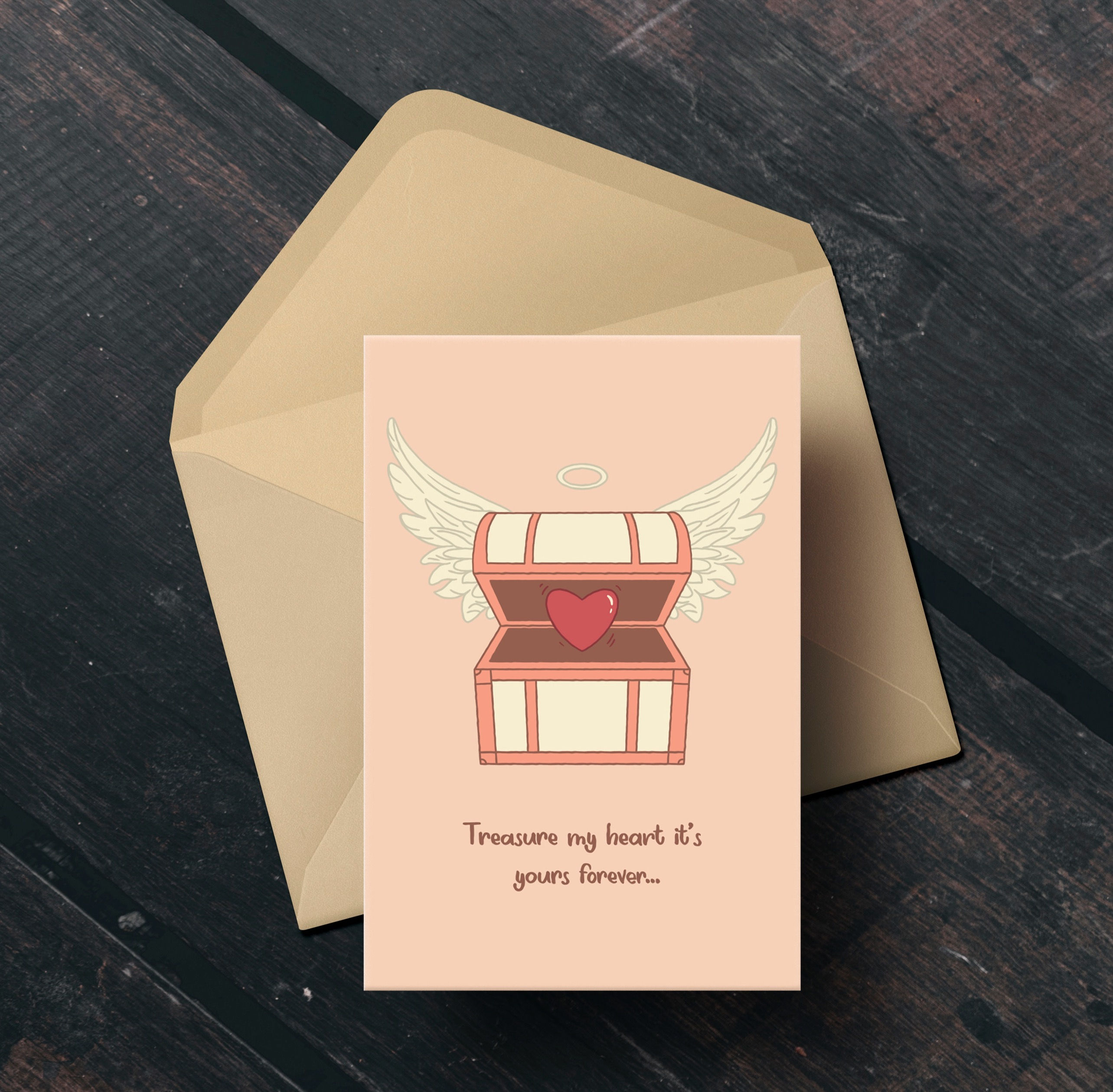 Bereavement Card - Sympathy Card - Treasure my heart...