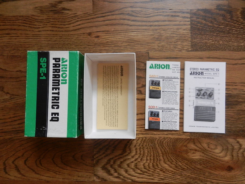 Arion SPE-1 Parametric EQ Box, Papers & Warranty