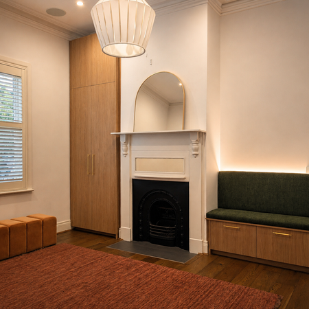 styling, furniture selection, custom joinery, wardrobe, bench seat, lighting