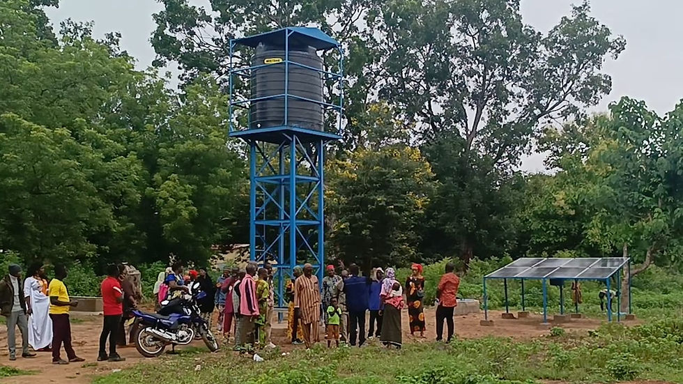 Réception d’un poste d’eau autonome à Diarabakoko.