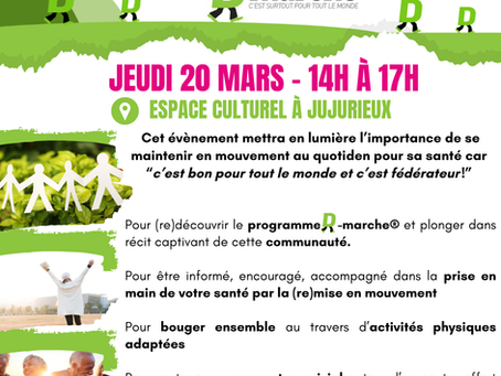 Evènements rassembleurs de            D-marche® dans l’Ain et l’Ardèche 