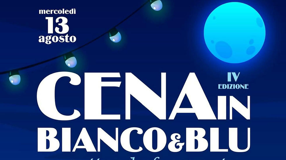 CORTE FRANCA cena in bianco e blu