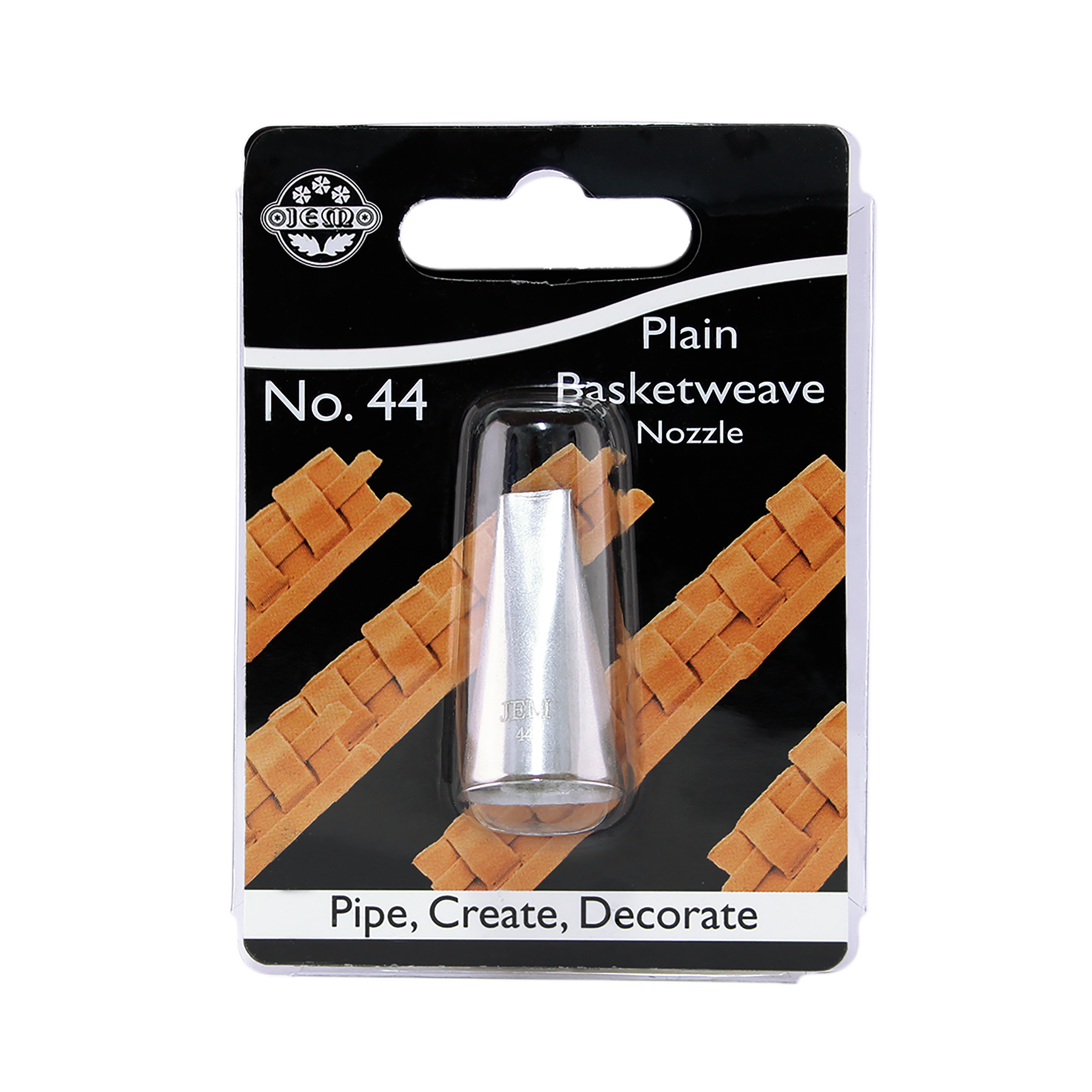 JEM Small Plain Basketweave Nozzle #44 Carded